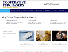 Tablet Screenshot of cooperativepurchasers.com